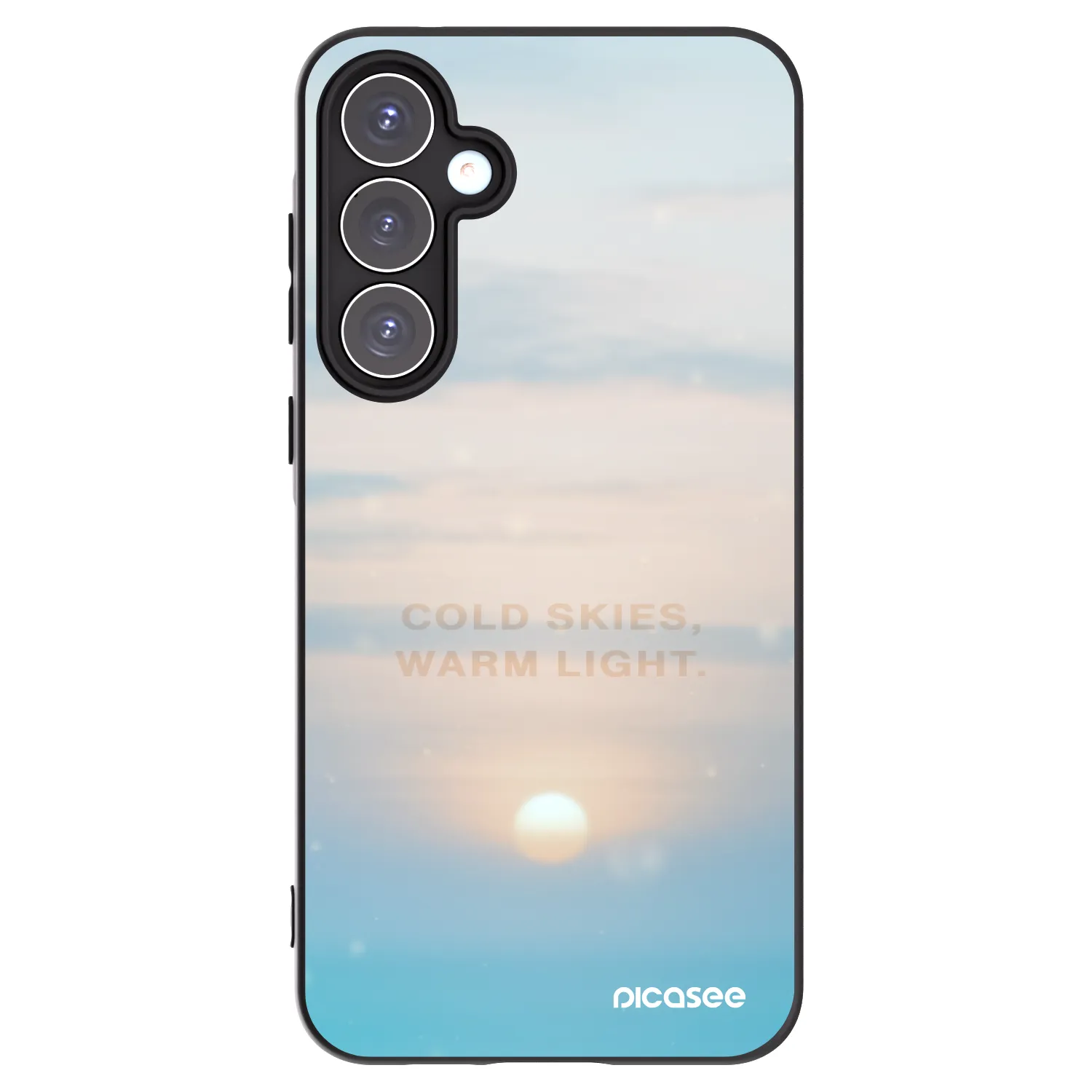 Picasee crna silikonska maskica za Samsung Galaxy A55 5G A556B - COLD SKIES