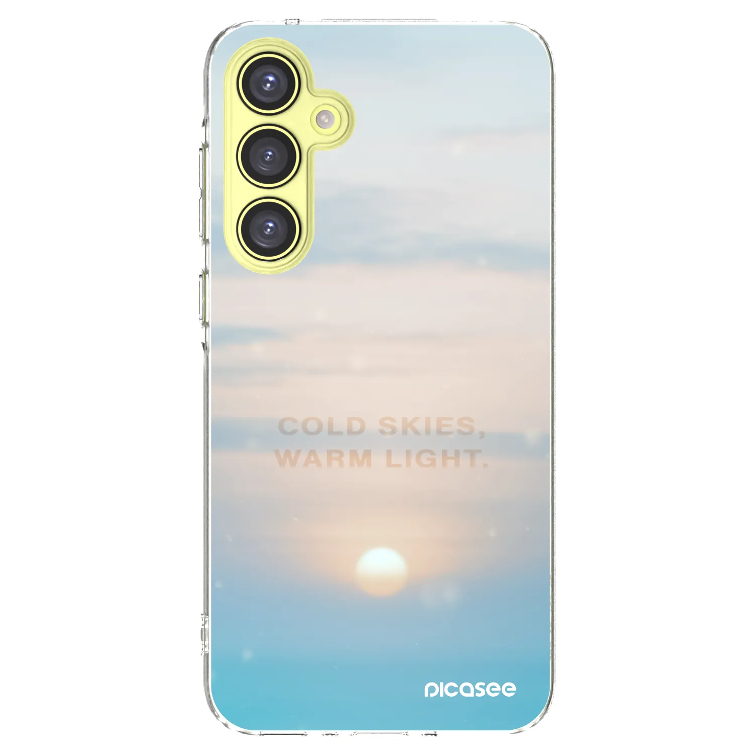 Picasee silikonska prozirna maskica za Samsung Galaxy A35 5G A356B - COLD SKIES