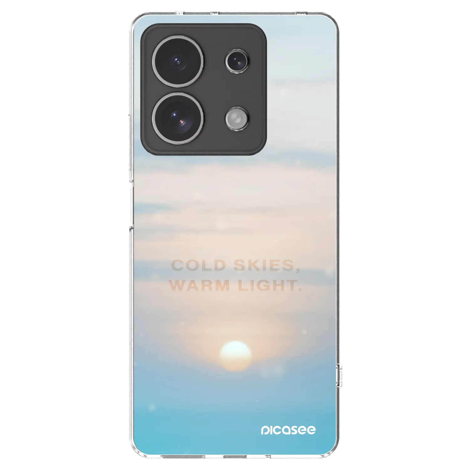 Picasee silikonska prozirna maskica za Xiaomi Redmi Note 13 4G - COLD SKIES