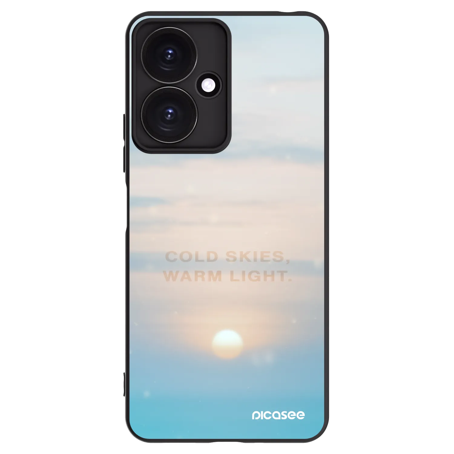 Picasee crna silikonska maskica za Xiaomi Redmi 13C 5G - COLD SKIES