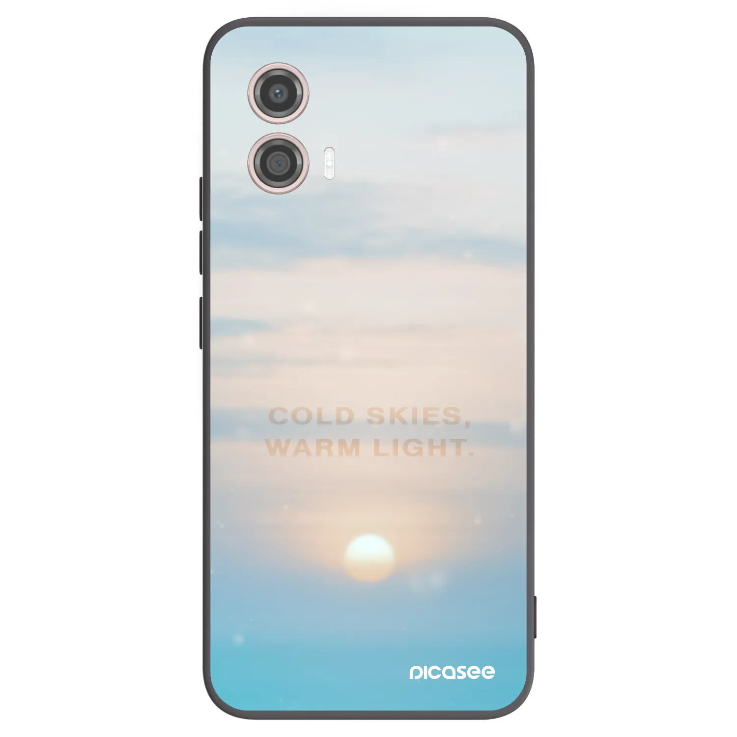 Picasee crna silikonska maskica za Motorola Moto G53 5G - COLD SKIES