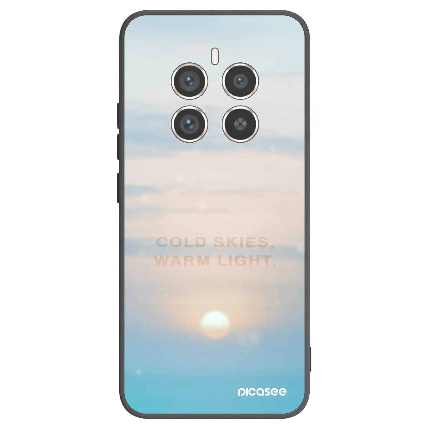 Picasee crna silikonska maskica za Realme 12 Pro 5G - COLD SKIES
