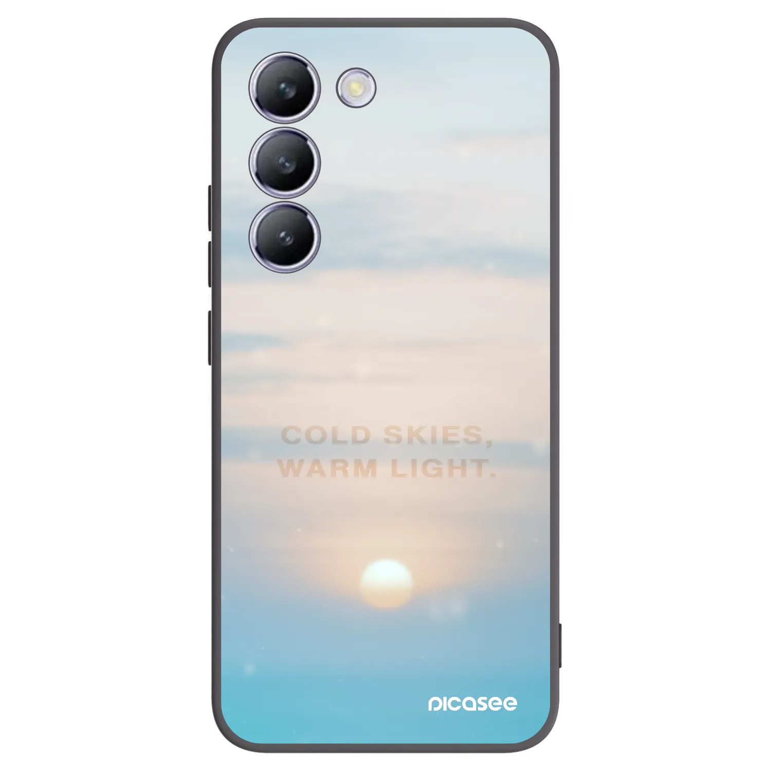 Picasee crna silikonska maskica za Vivo V40 SE 5G - COLD SKIES