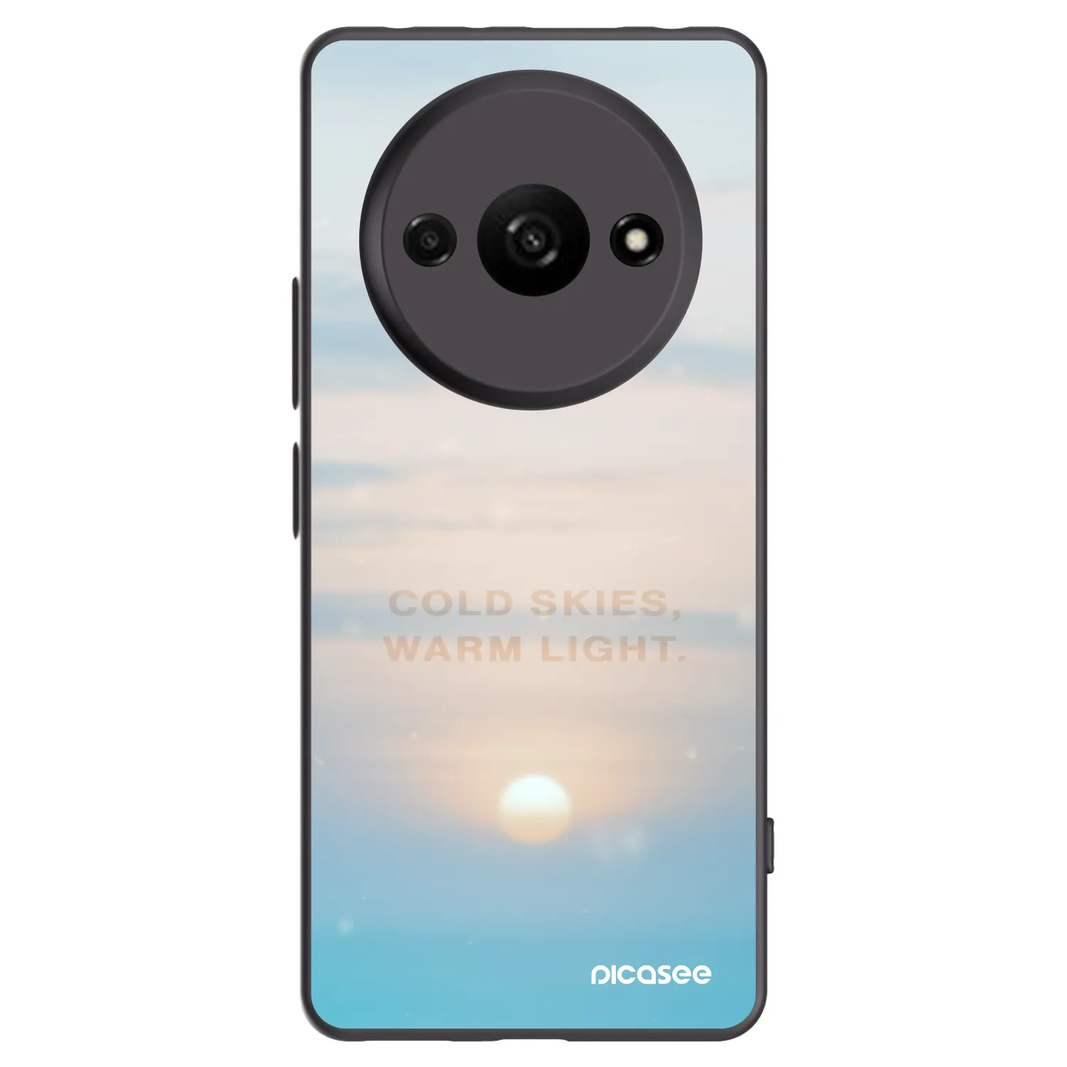 Picasee crna silikonska maskica za Xiaomi Redmi A3 - COLD SKIES