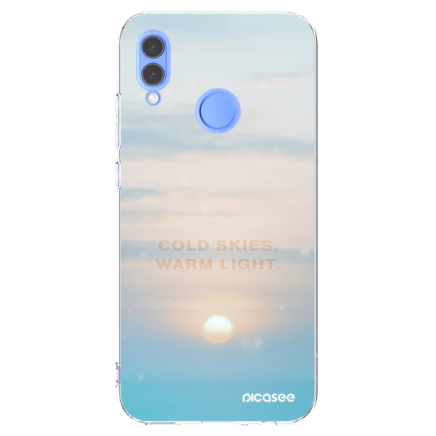 Picasee silikonska prozirna maskica za Huawei P Smart 2019 - COLD SKIES