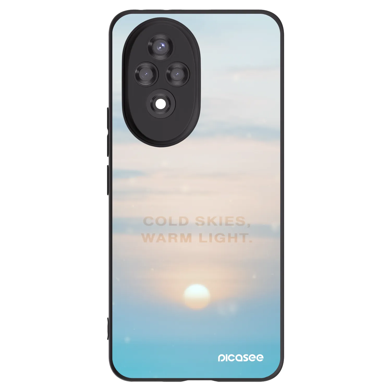 Picasee crna silikonska maskica za Honor 200 Pro 5G - COLD SKIES