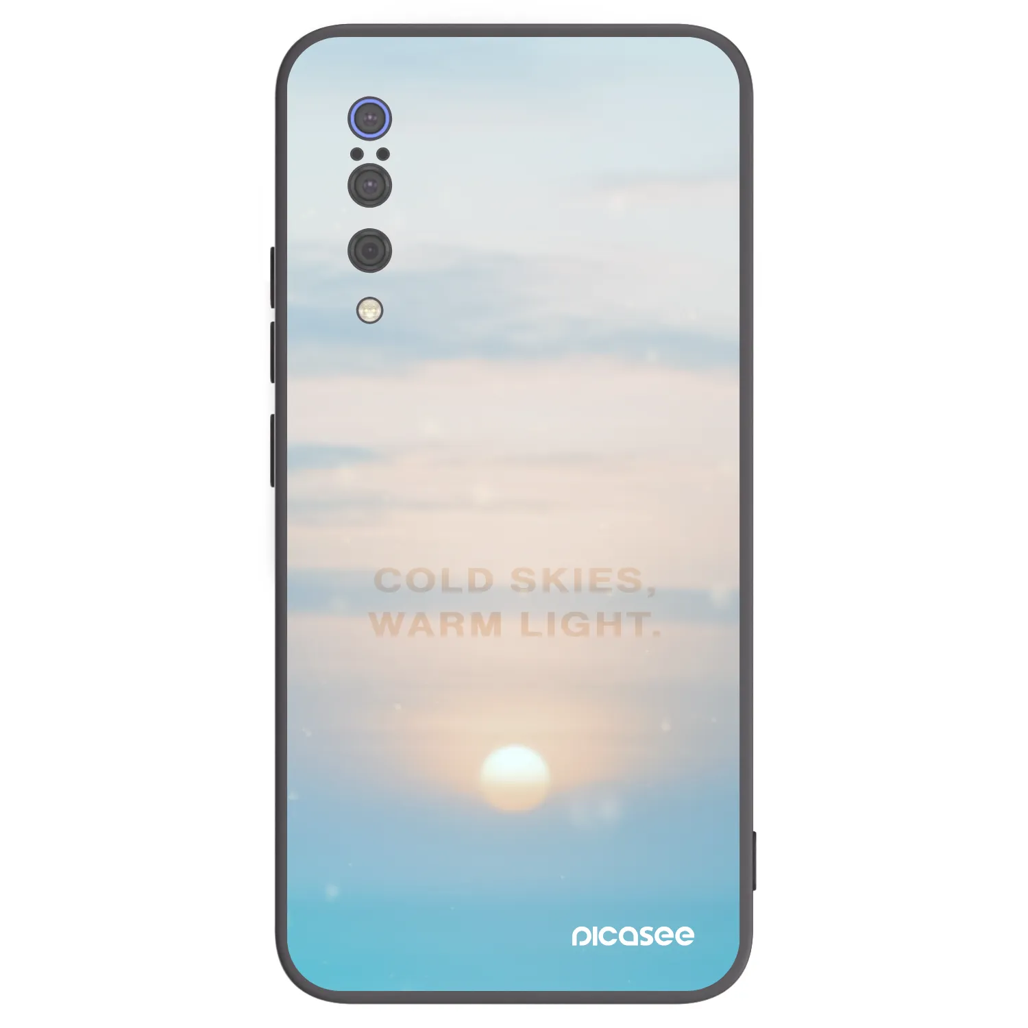 Picasee crna silikonska maskica za Xiaomi Mi 9 - COLD SKIES
