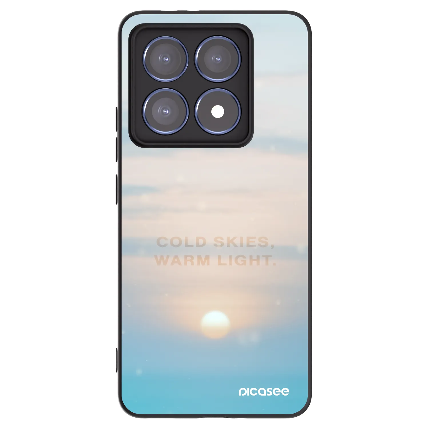 Picasee crna silikonska maskica za Xiaomi 14T Pro - COLD SKIES