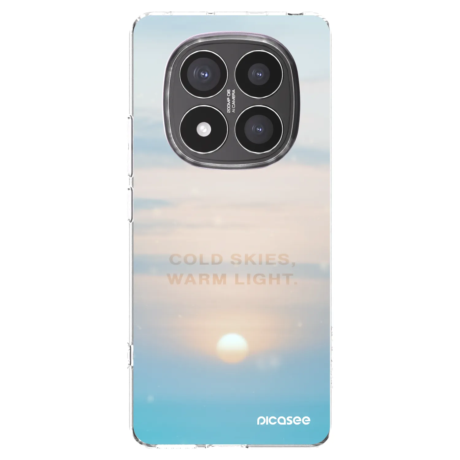 Picasee silikonska prozirna maskica za Xiaomi Redmi Note 14 Pro+ 5G - COLD SKIES