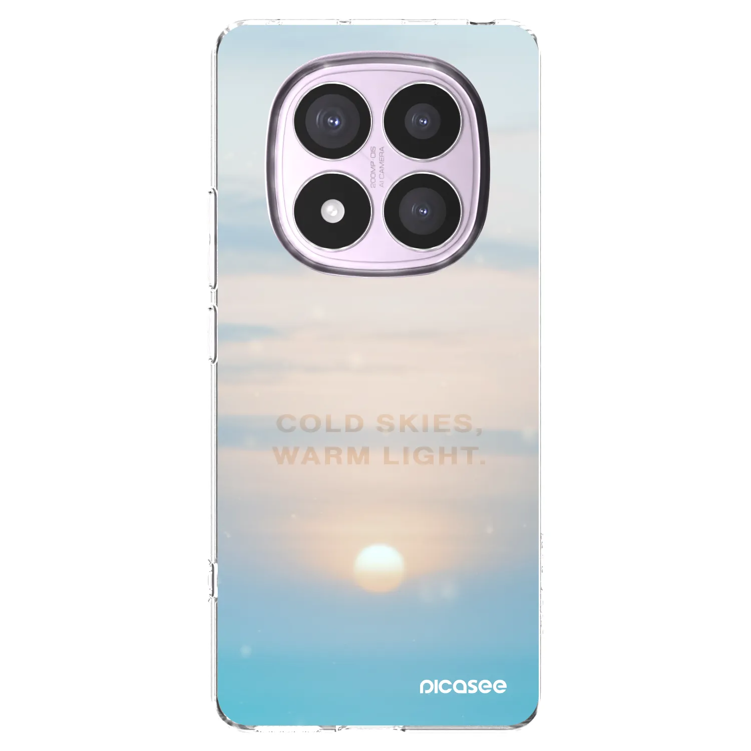 Picasee silikonska prozirna maskica za Xiaomi Redmi Note 14 Pro 5G - COLD SKIES
