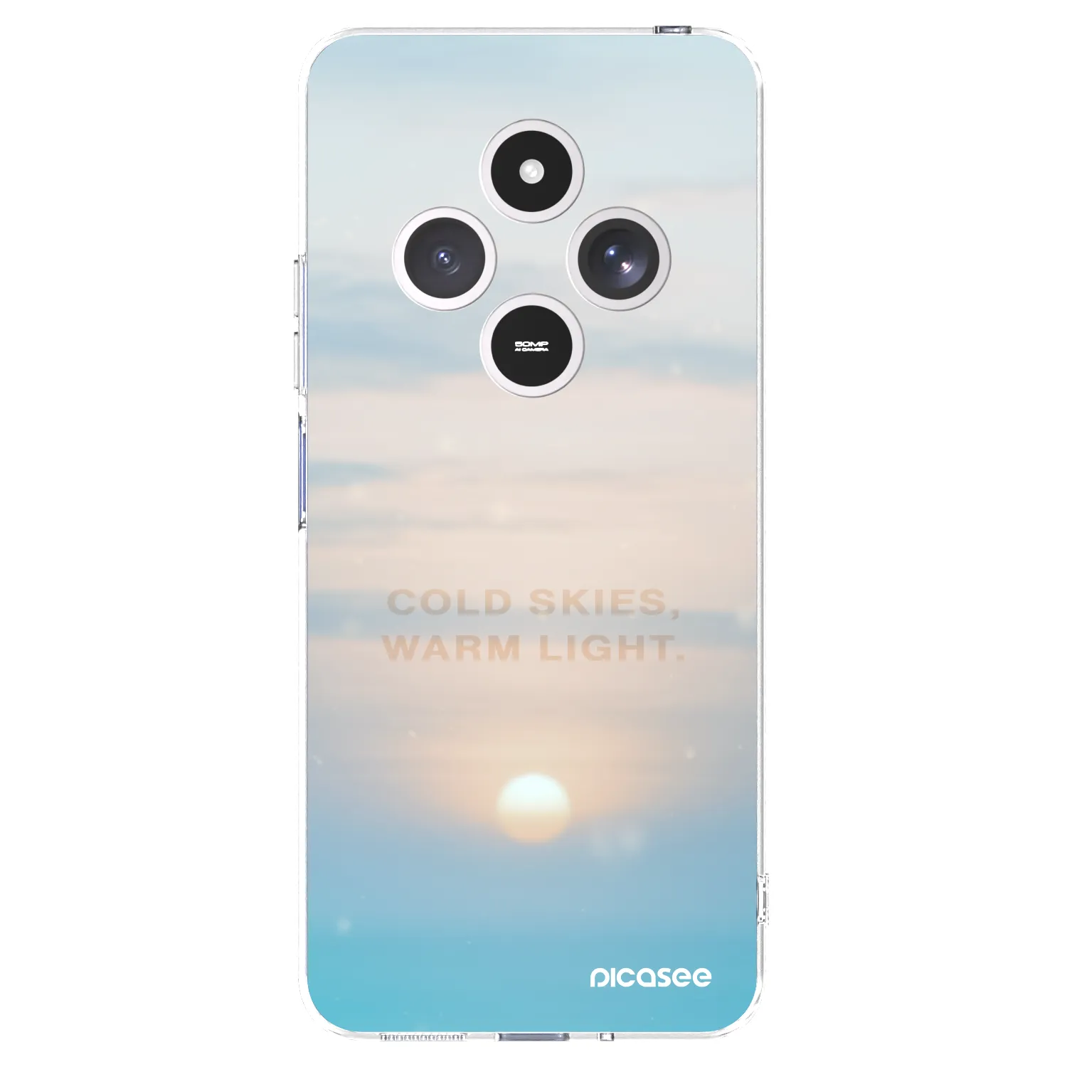 Picasee silikonska prozirna maskica za Xiaomi Redmi 14C - COLD SKIES