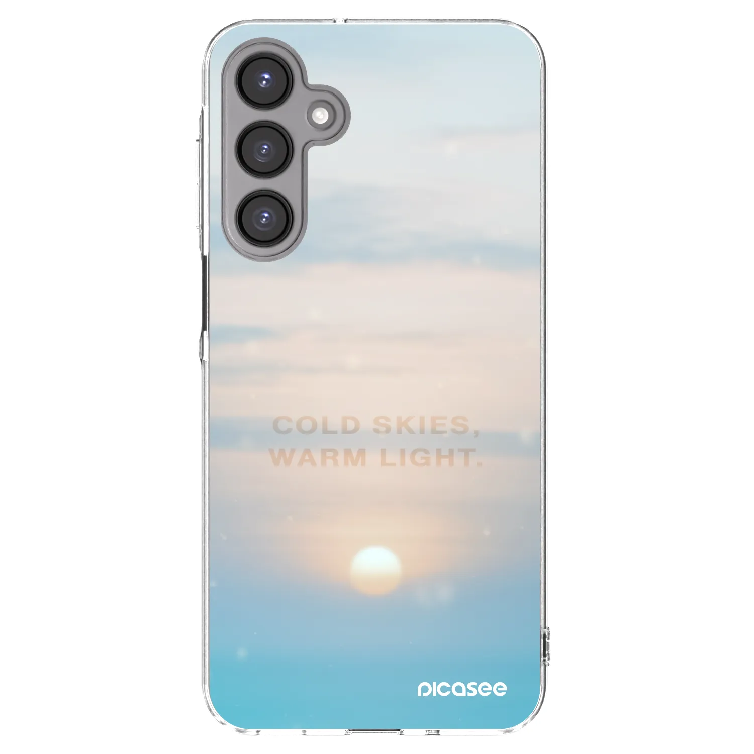 Picasee silikonska prozirna maskica za Samsung Galaxy A16 5G - COLD SKIES