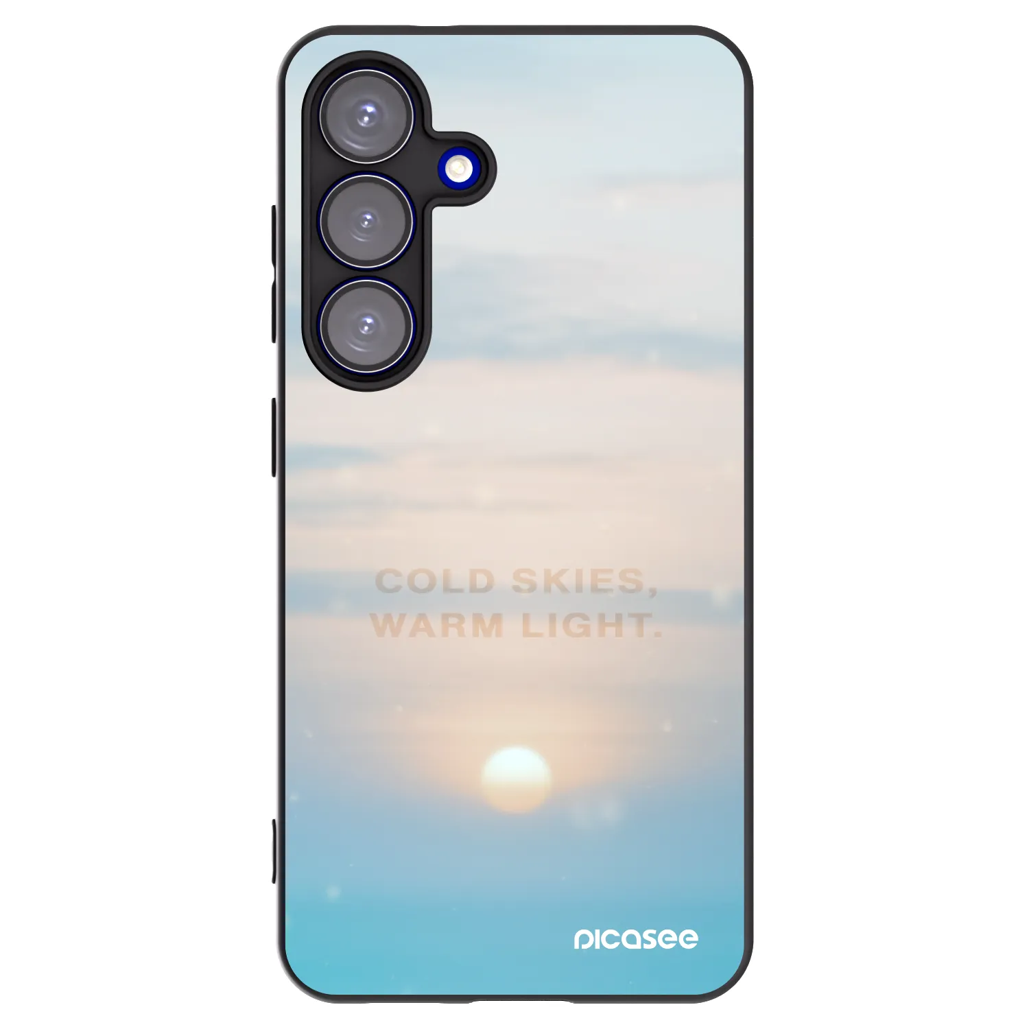 Picasee crna silikonska maskica za Samsung Galaxy S25 5G - COLD SKIES