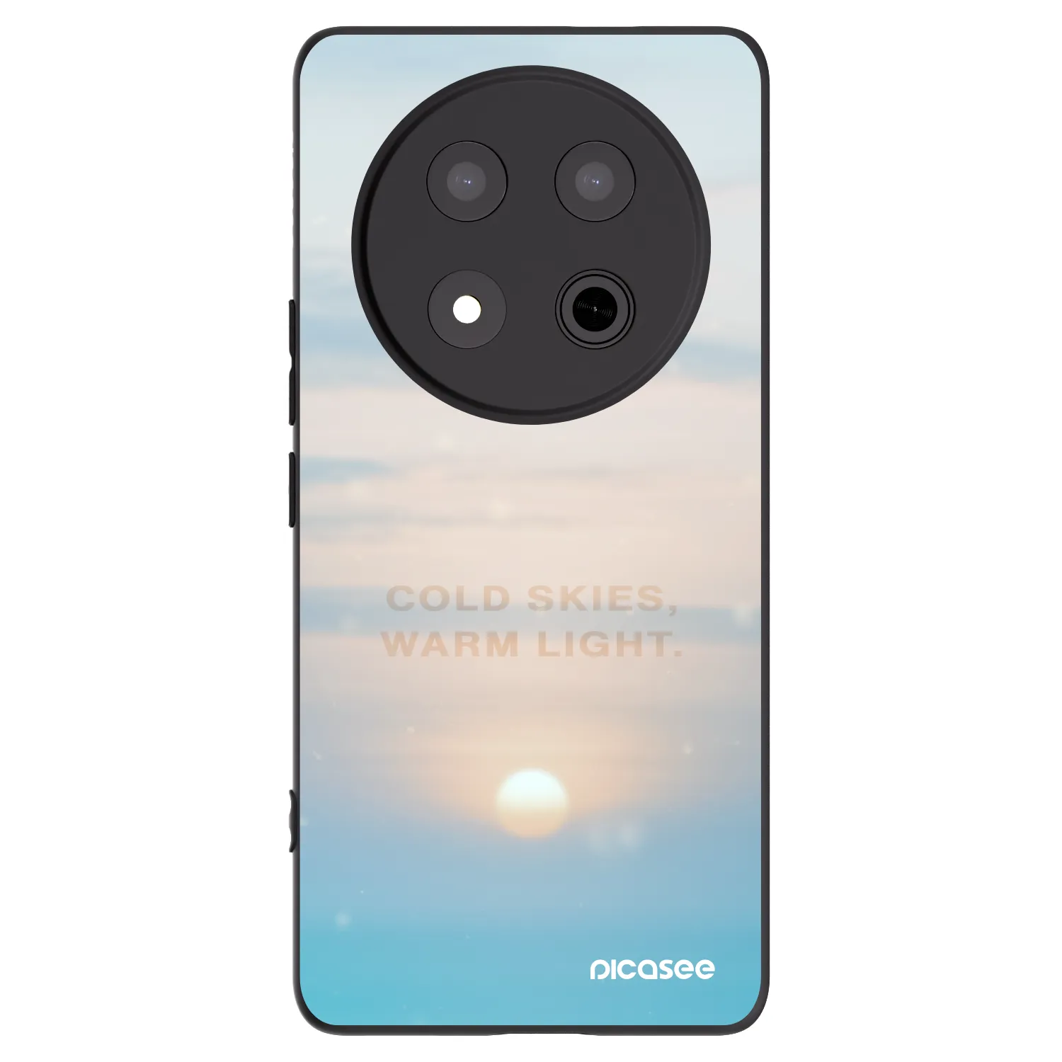 Picasee crna silikonska maskica za Honor Magic7 Lite 5G - COLD SKIES