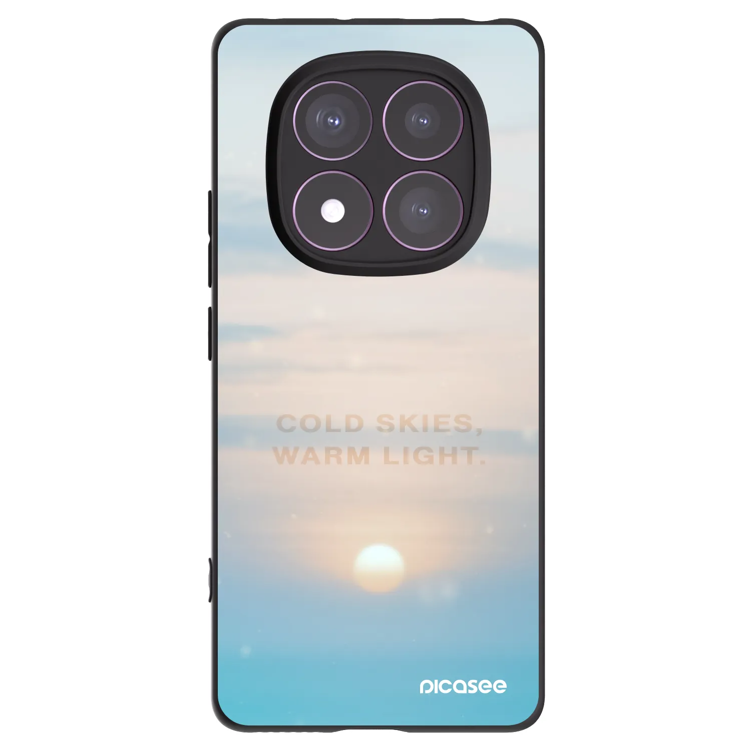 Picasee crna silikonska maskica za Xiaomi Redmi Note 14 Pro 4G - COLD SKIES