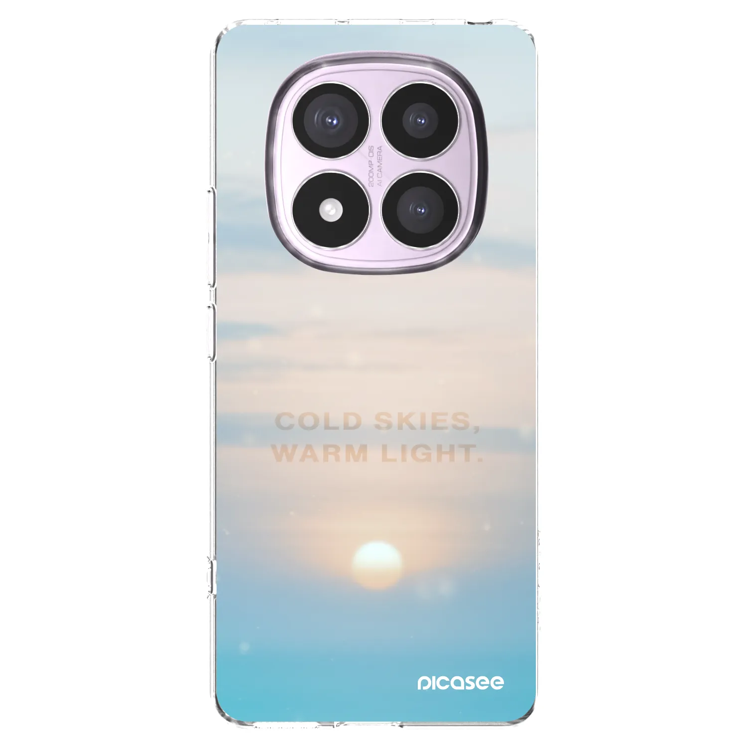 Picasee silikonska prozirna maskica za Xiaomi Redmi Note 14 Pro 4G - COLD SKIES