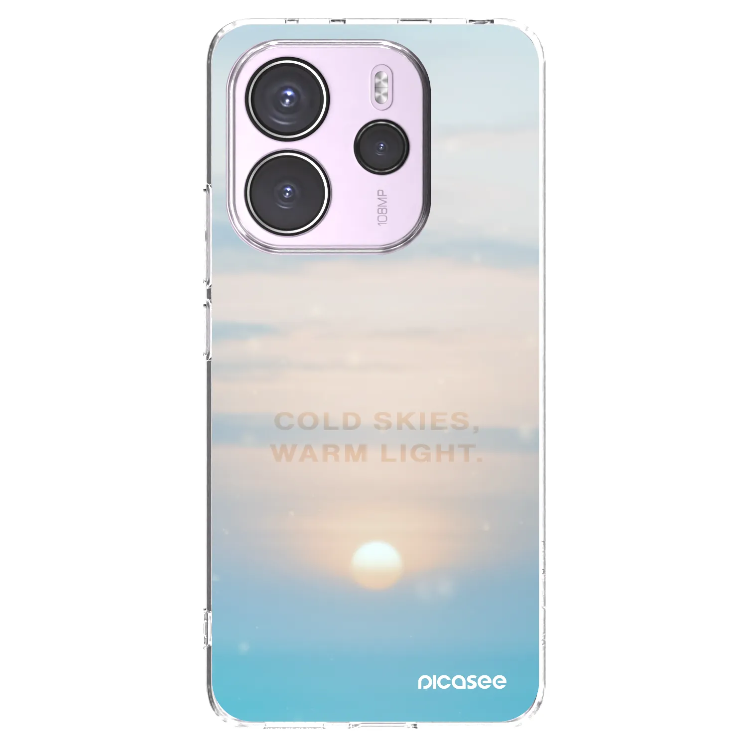 Picasee silikonska prozirna maskica za Xiaomi Redmi Note 14 4G - COLD SKIES