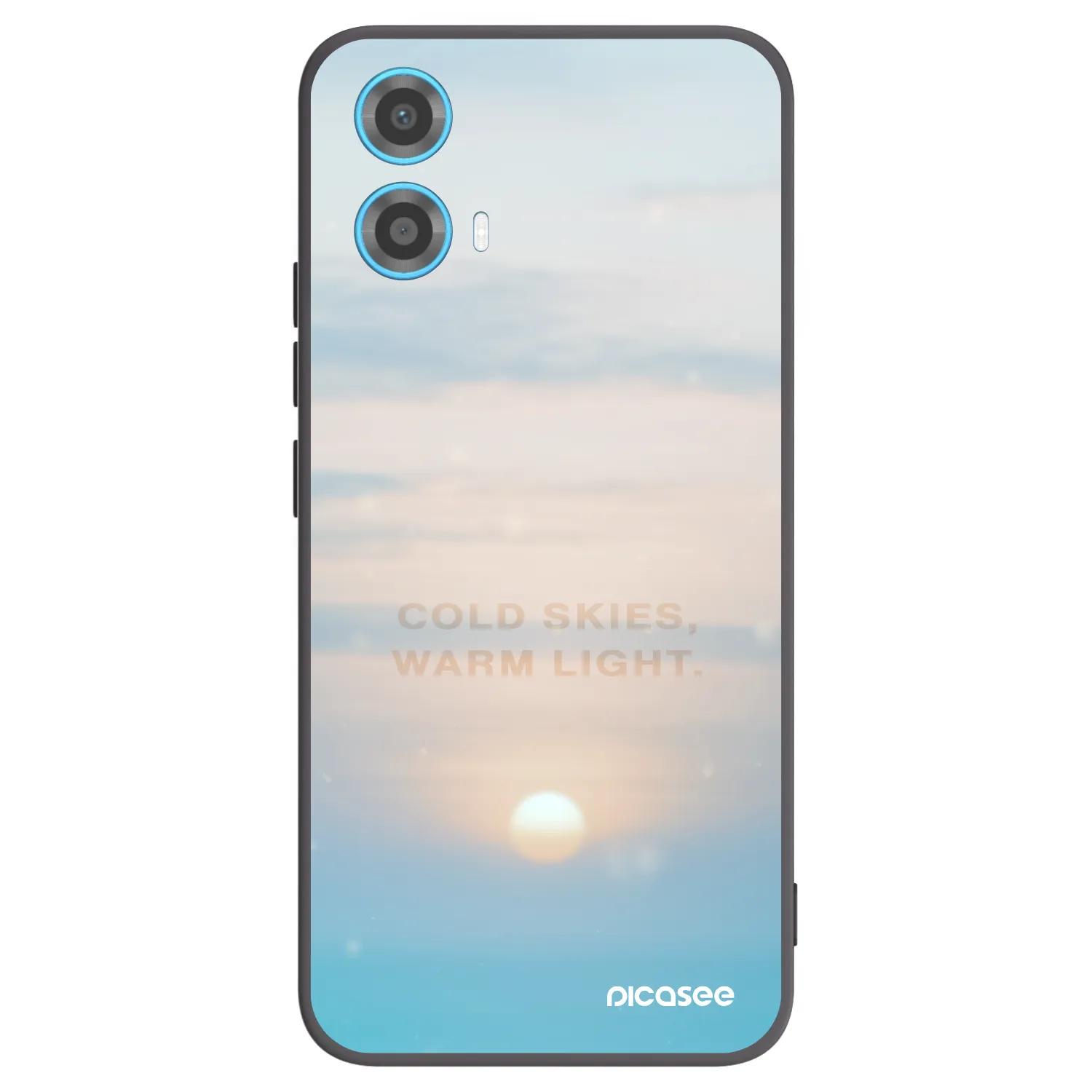 Picasee crna silikonska maskica za Motorola Moto G34 5G - COLD SKIES