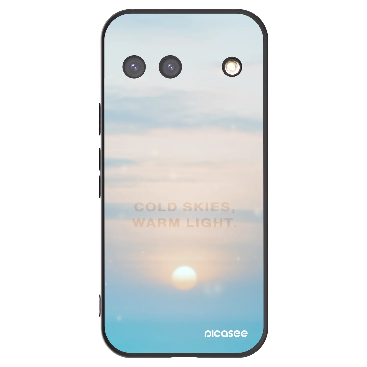Picasee crna silikonska maskica za Google Pixel 9 - COLD SKIES