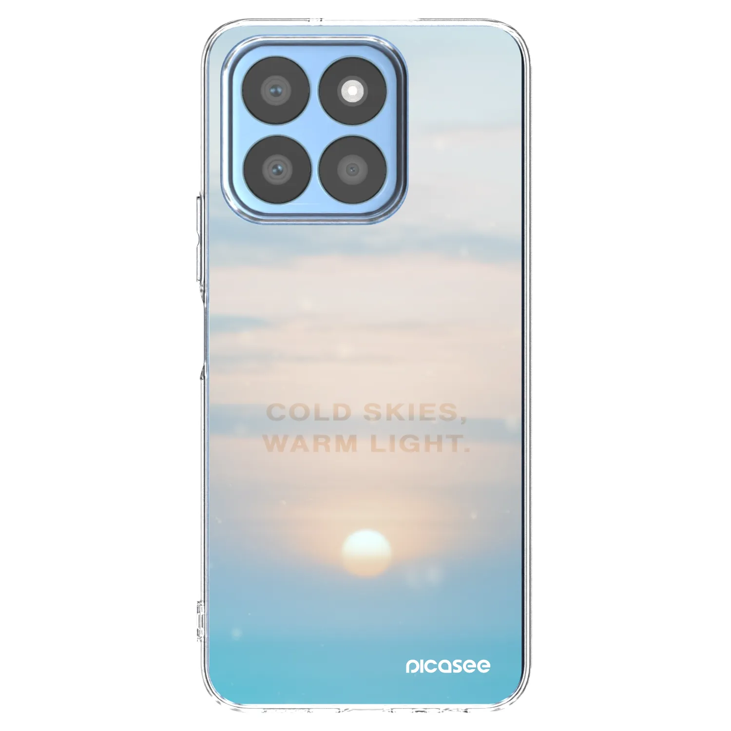 Picasee silikonska prozirna maskica za Honor X8c - COLD SKIES