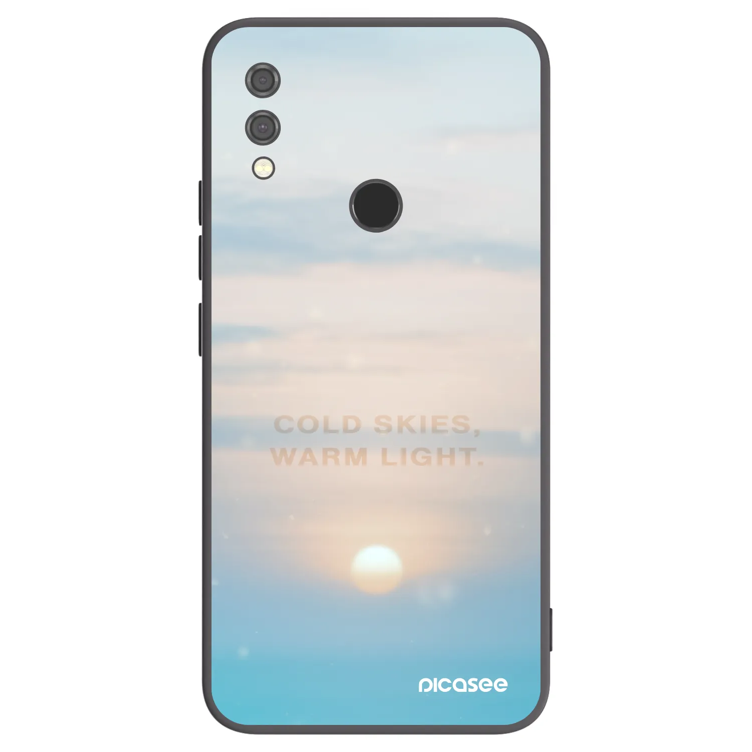 Picasee crna silikonska maskica za Xiaomi Redmi Note 7 - COLD SKIES