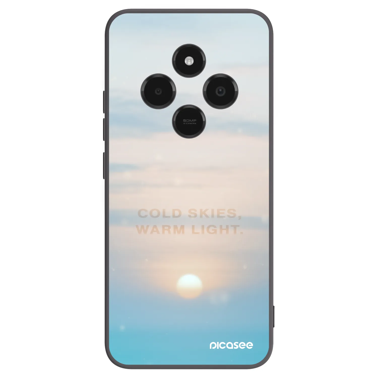 Picasee crna silikonska maskica za Xiaomi Poco C75 - COLD SKIES