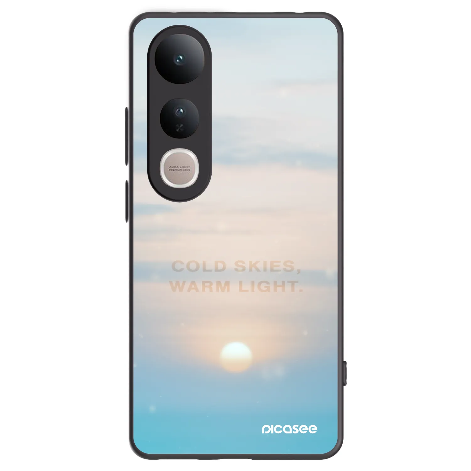 Picasee crna silikonska maskica za Vivo V50 Lite 5G - COLD SKIES