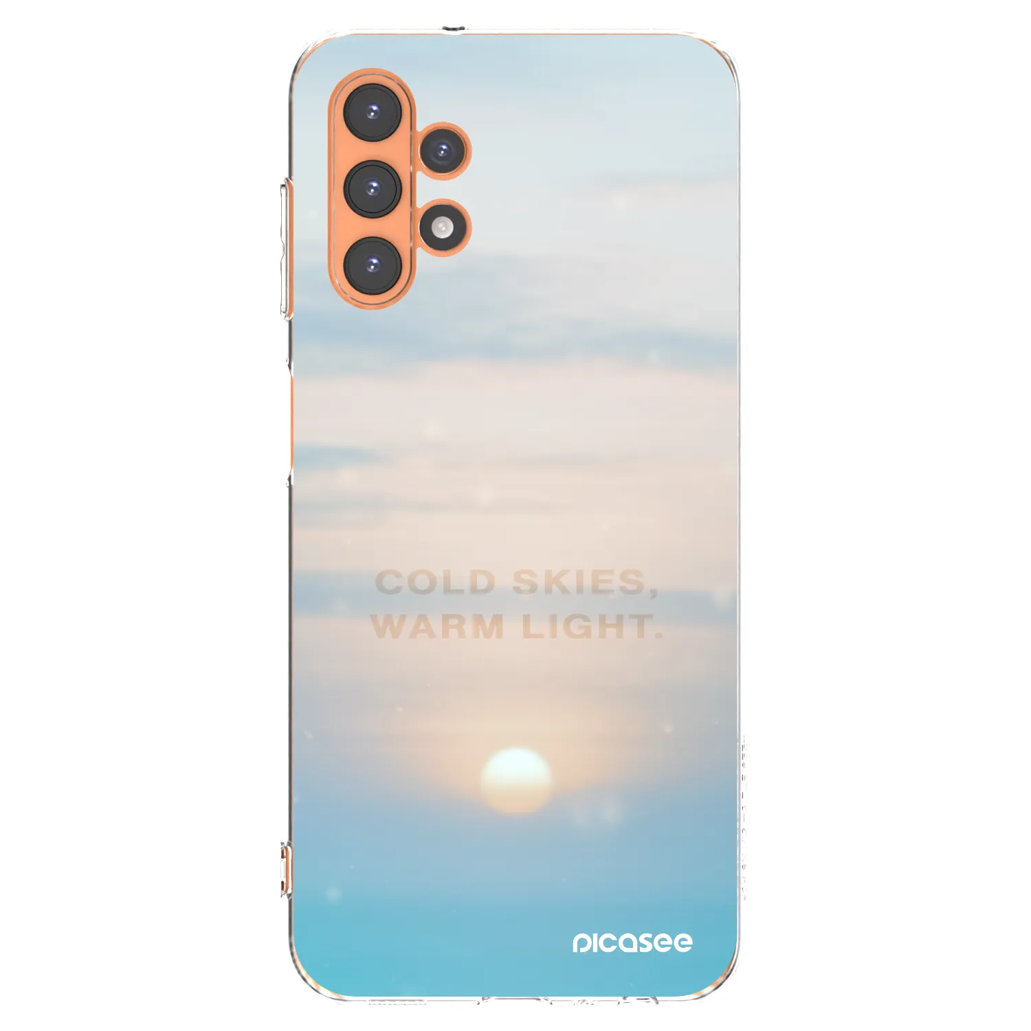 Picasee silikonska prozirna maskica za Samsung Galaxy A13 5G - COLD SKIES