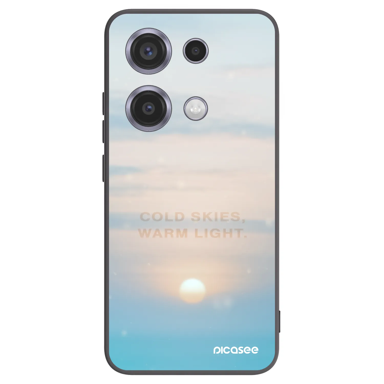 Picasee crna silikonska maskica za Xiaomi Redmi Note 14S - COLD SKIES