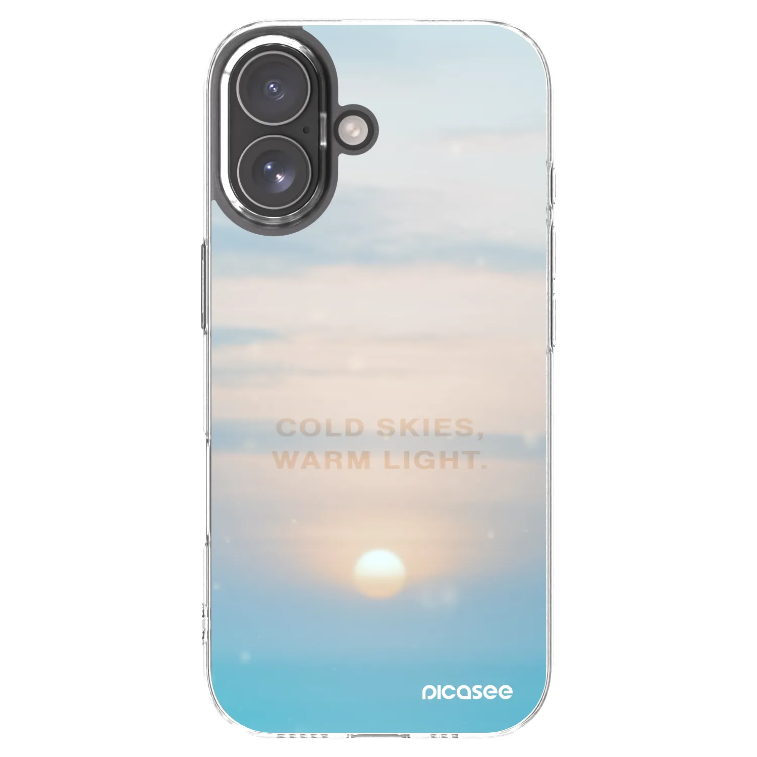 Picasee silikonska prozirna maskica za Apple iPhone 17 - COLD SKIES