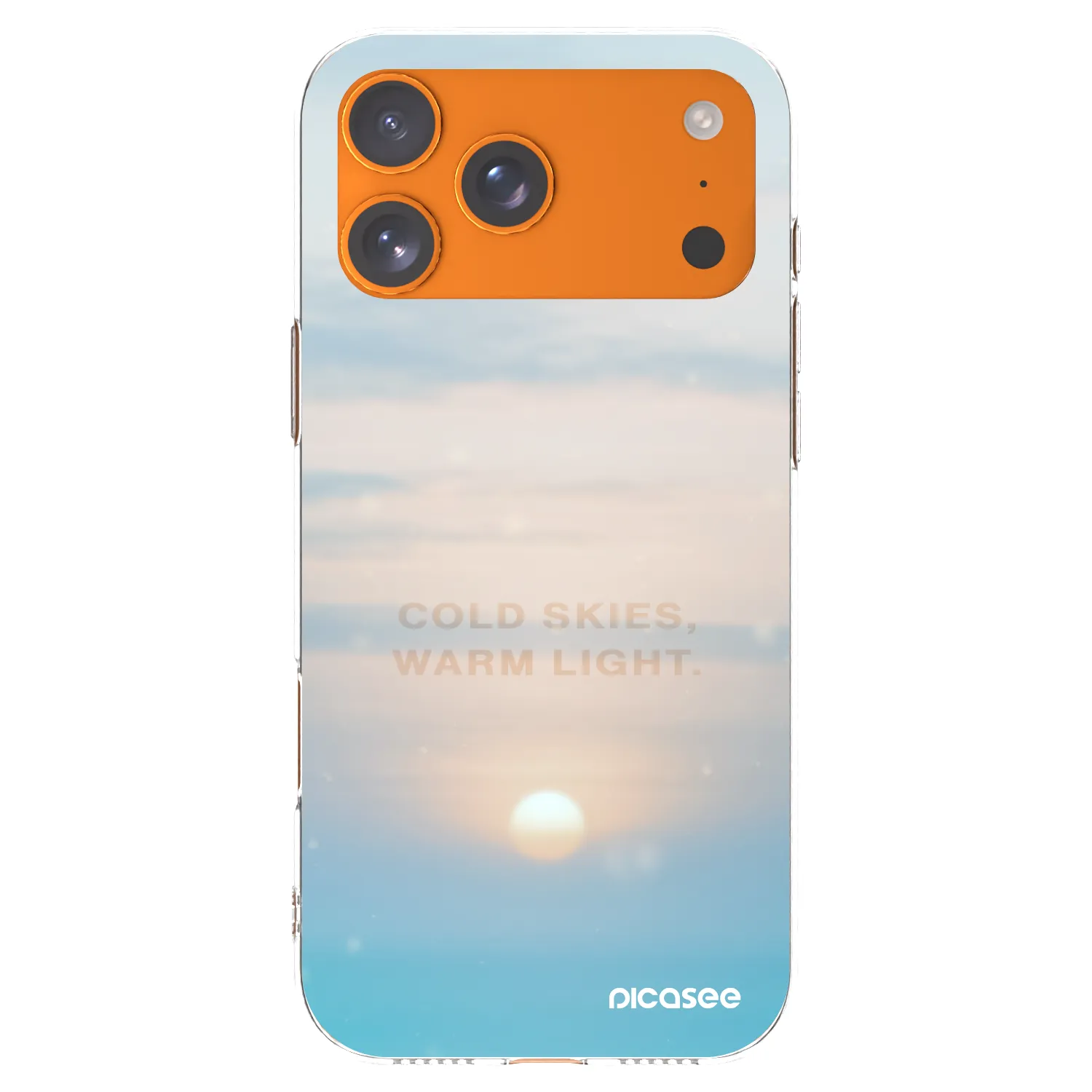 Picasee silikonska prozirna maskica za Apple iPhone 17 Pro Max - COLD SKIES