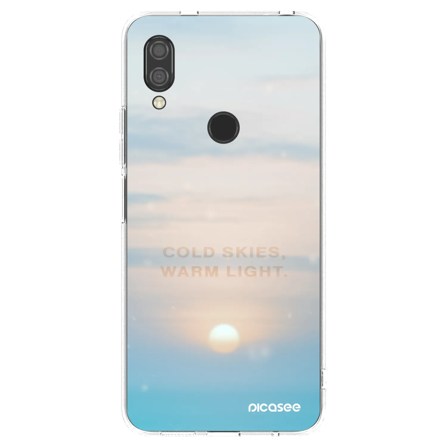 Picasee silikonska prozirna maskica za Xiaomi Redmi 7 - COLD SKIES