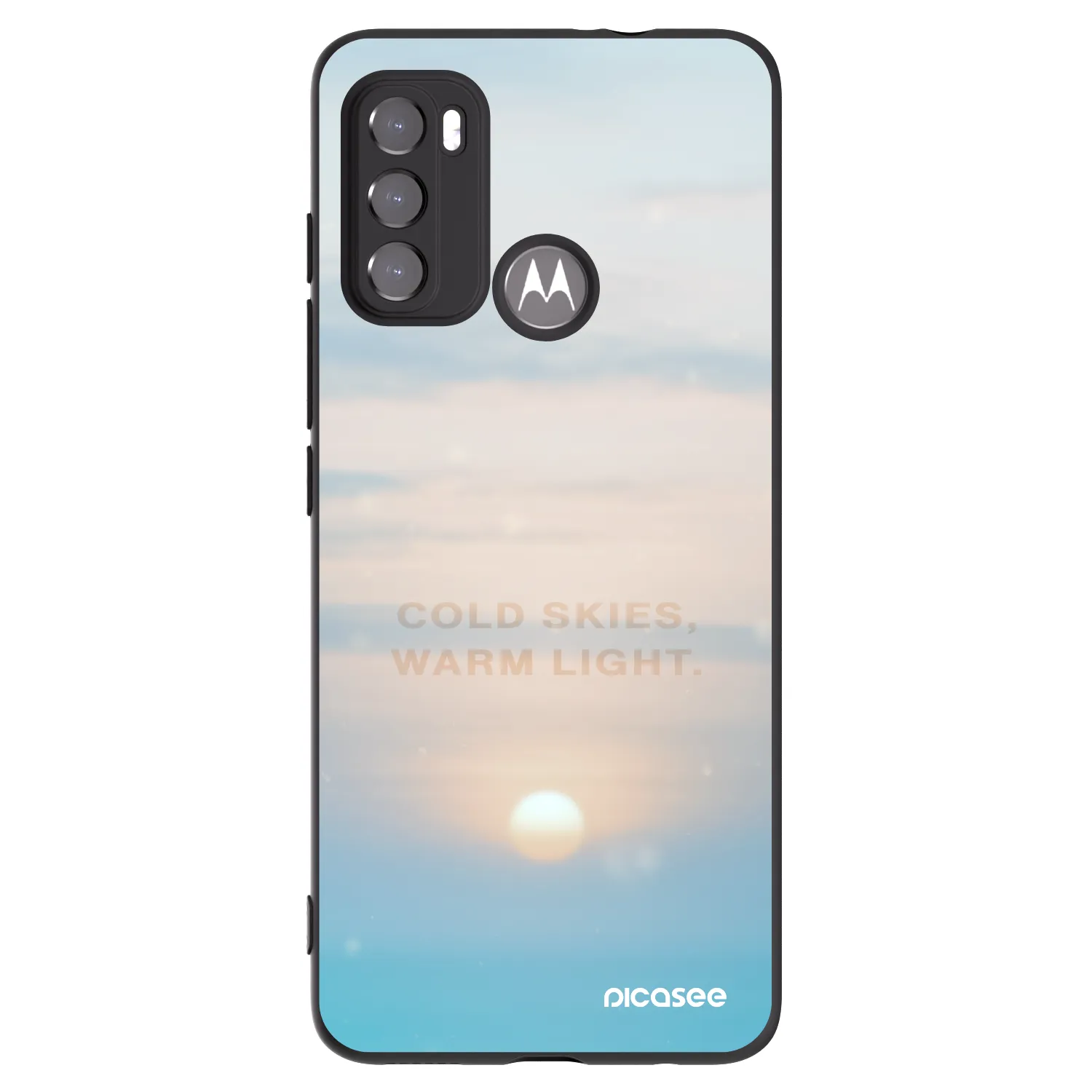 Picasee crna silikonska maskica za Motorola Edge 60 5G - COLD SKIES
