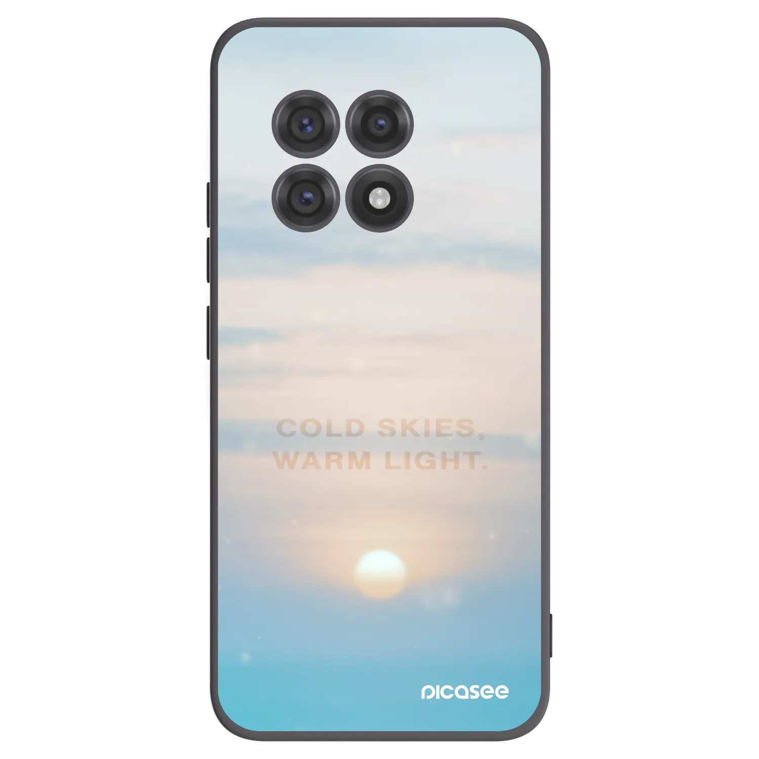 Picasee crna silikonska maskica za OnePlus 13R 5G - COLD SKIES