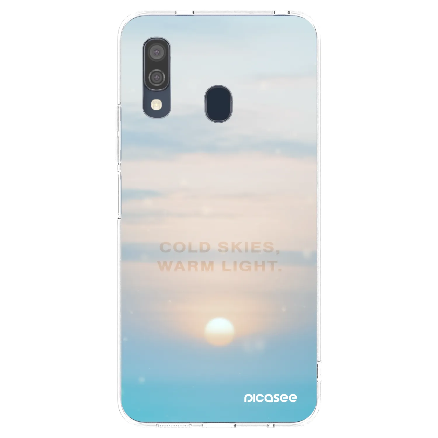 Picasee silikonska prozirna maskica za Samsung Galaxy A40 A405F - COLD SKIES