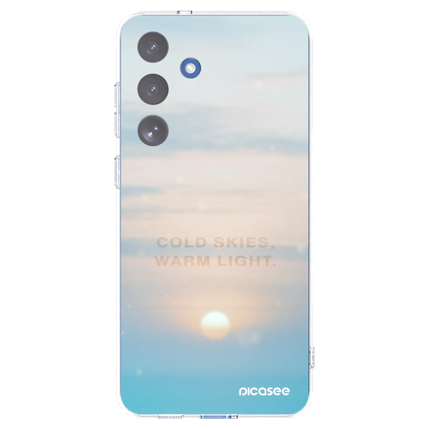 Picasee silikonska prozirna maskica za Samsung Galaxy S25 FE 5G - COLD SKIES
