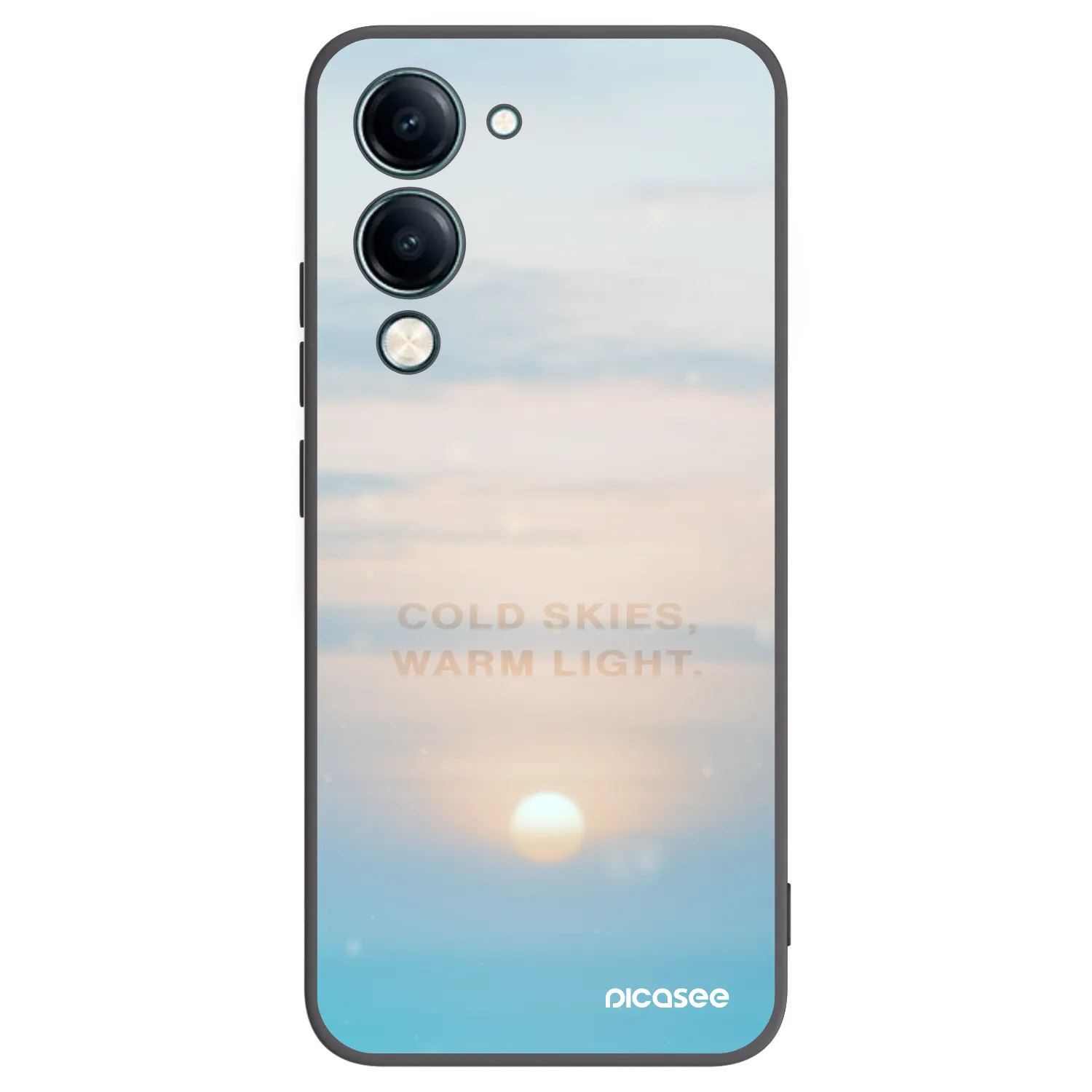 Picasee crna silikonska maskica za Vivo Y29s 5G - COLD SKIES