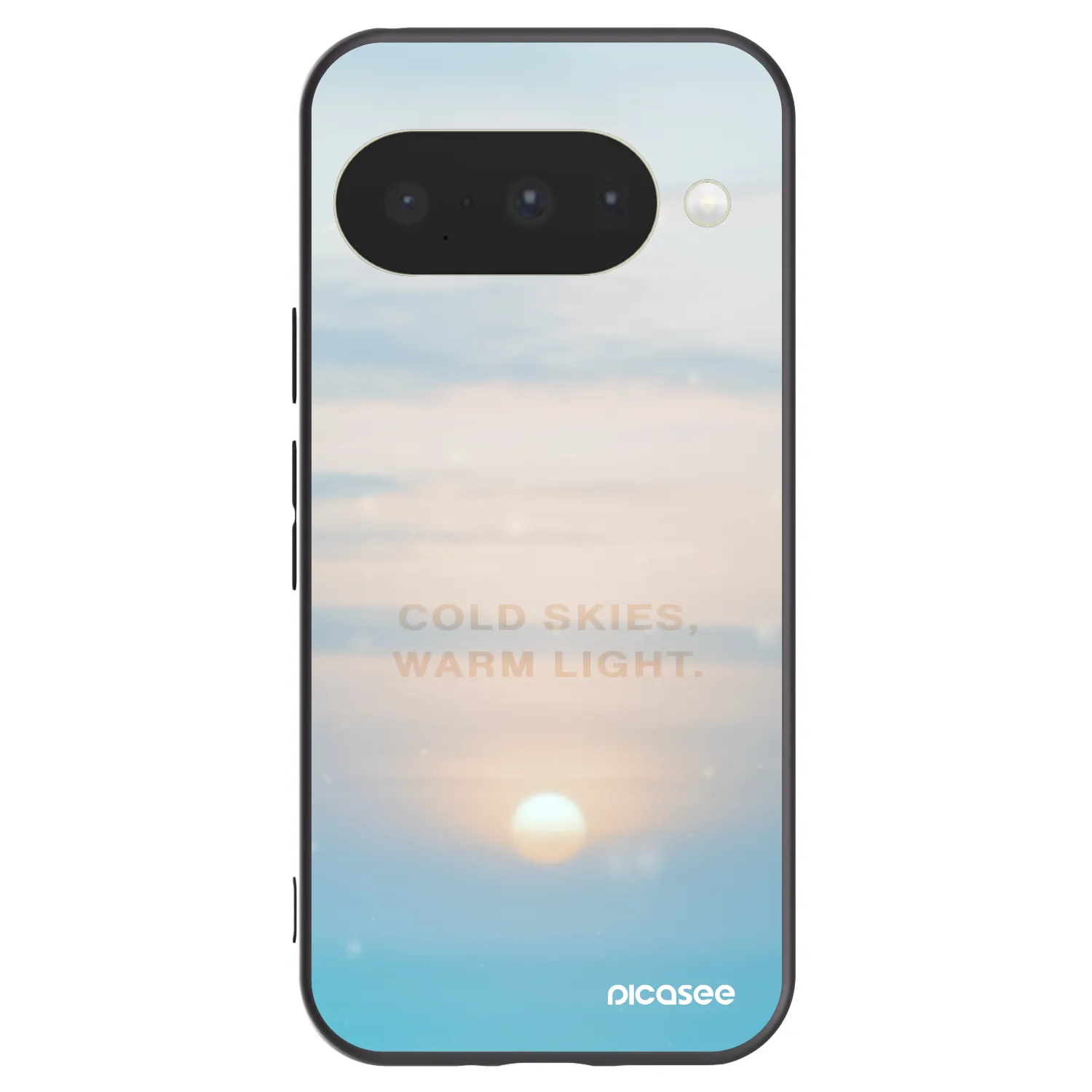 Picasee crna silikonska maskica za Google Pixel 10 - COLD SKIES