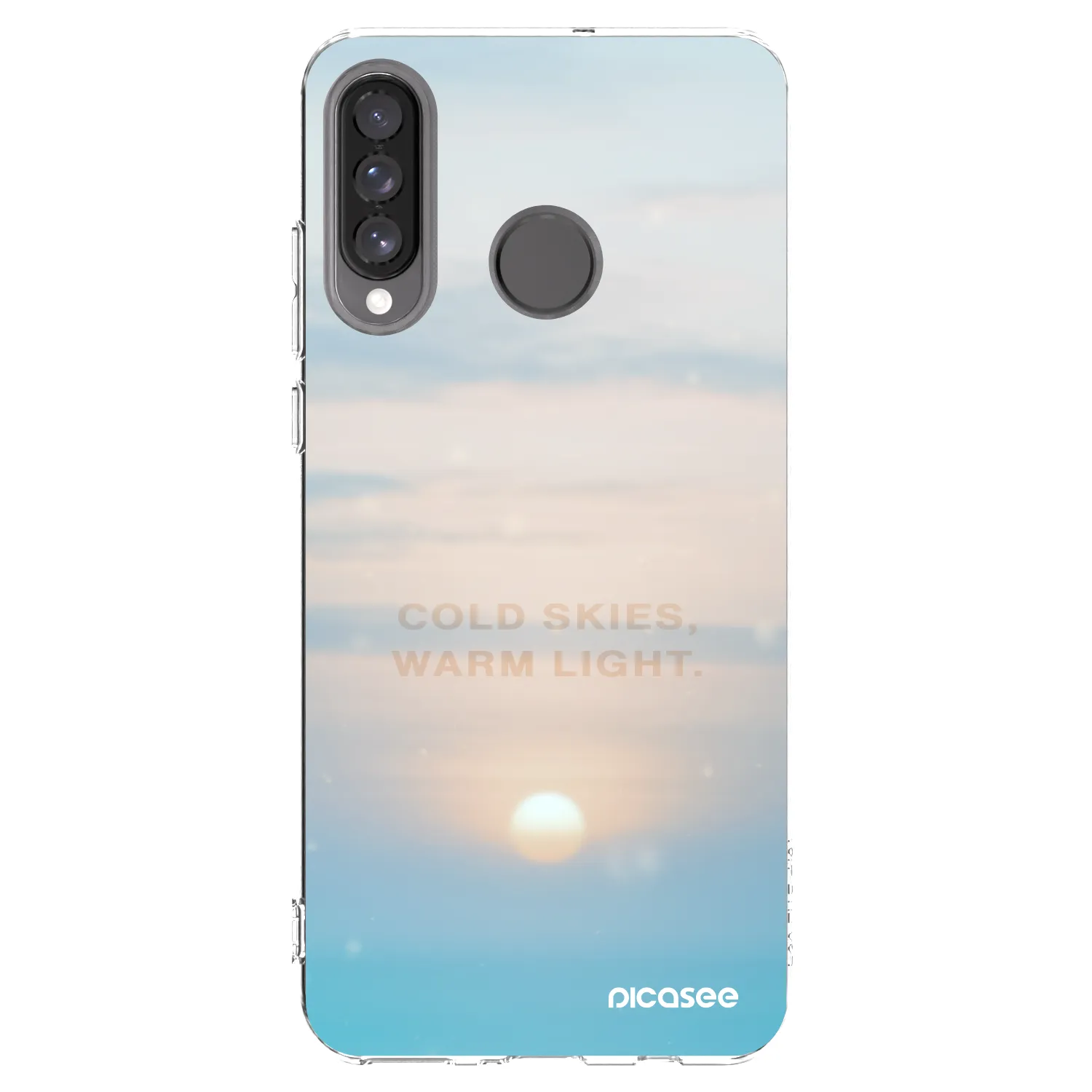 Picasee silikonska prozirna maskica za Huawei P30 Lite - COLD SKIES