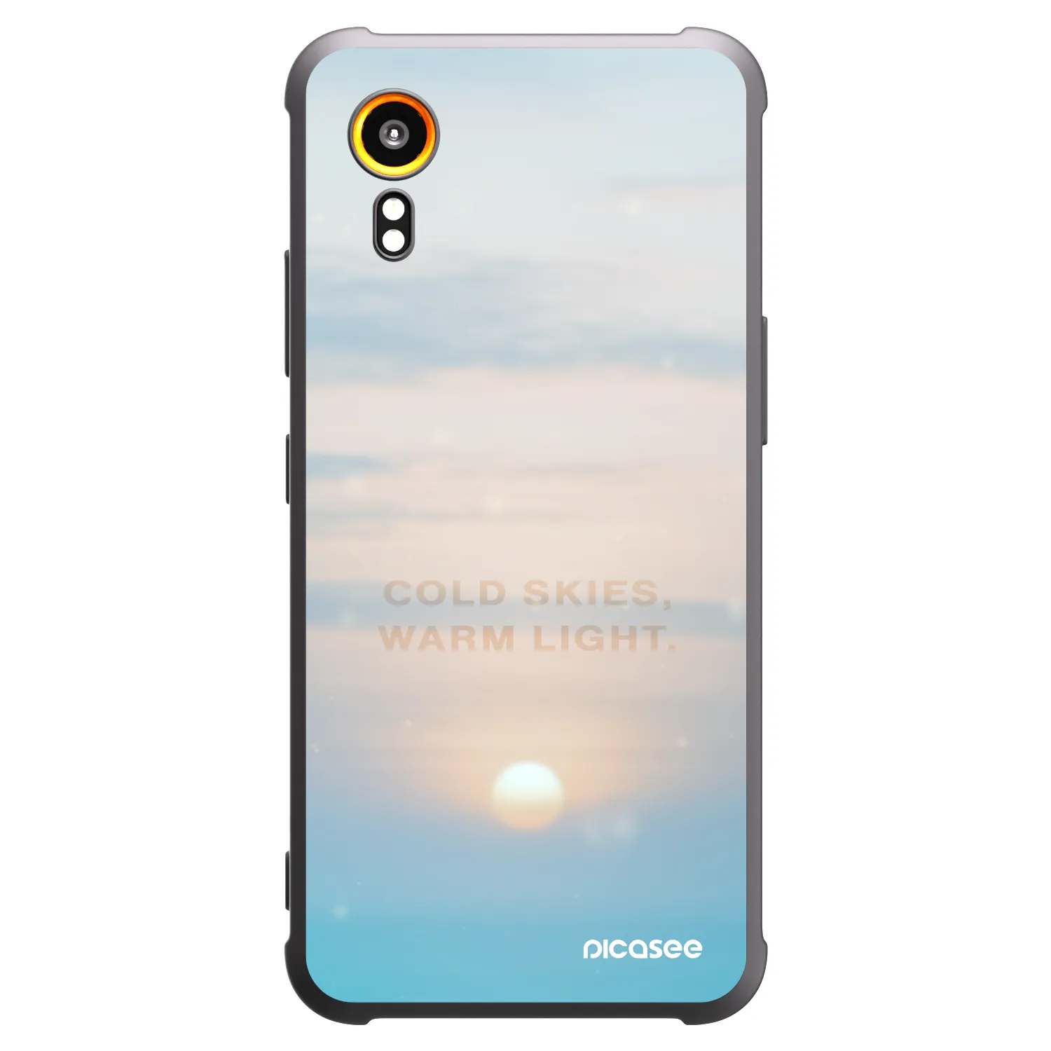 Picasee crna silikonska maskica za Samsung Galaxy Xcover 7 - COLD SKIES