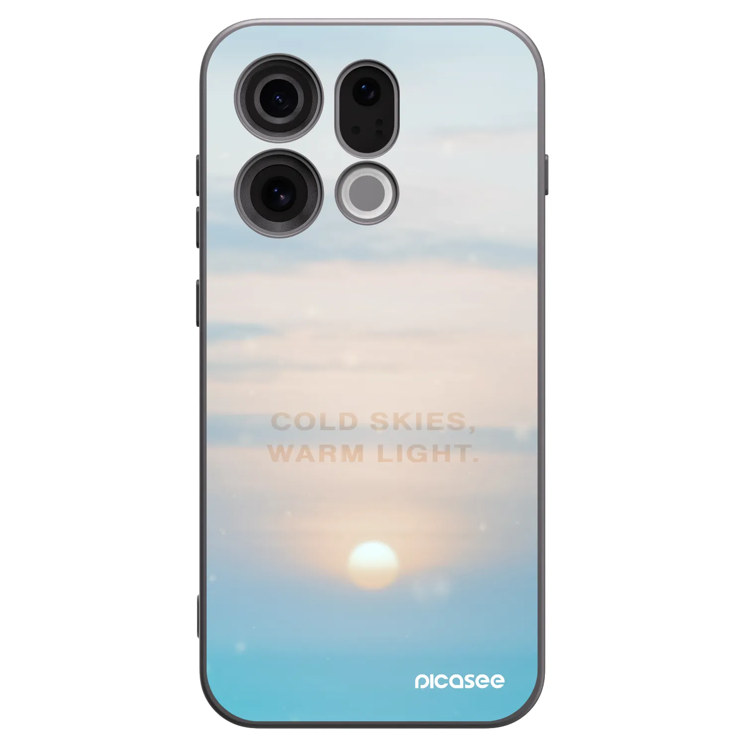 Picasee crna silikonska maskica za OPPO Find X9 - COLD SKIES