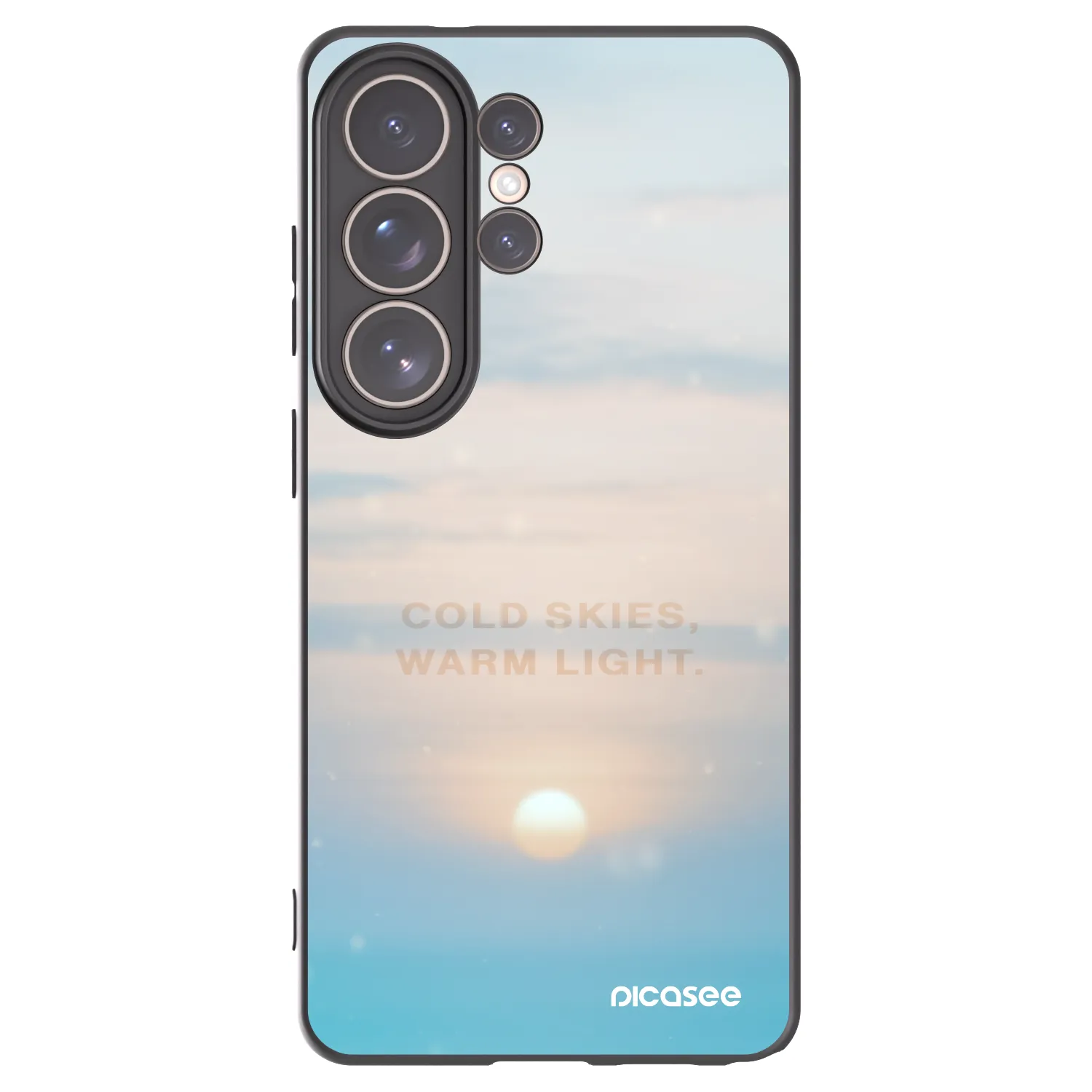 Picasee crna silikonska maskica za Samsung Galaxy S26 Ultra - COLD SKIES