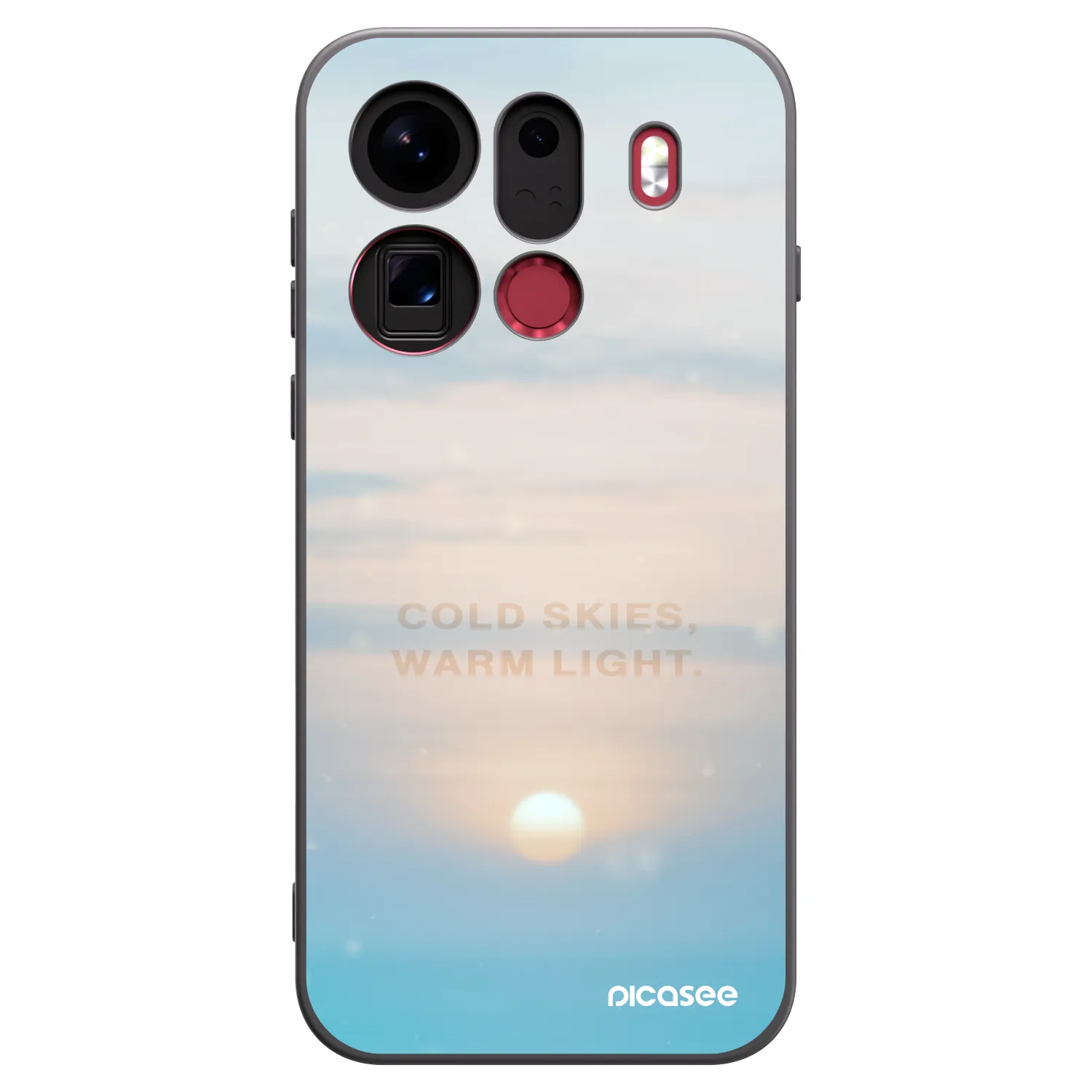 Picasee crna silikonska maskica za OPPO Find X9 Pro - COLD SKIES