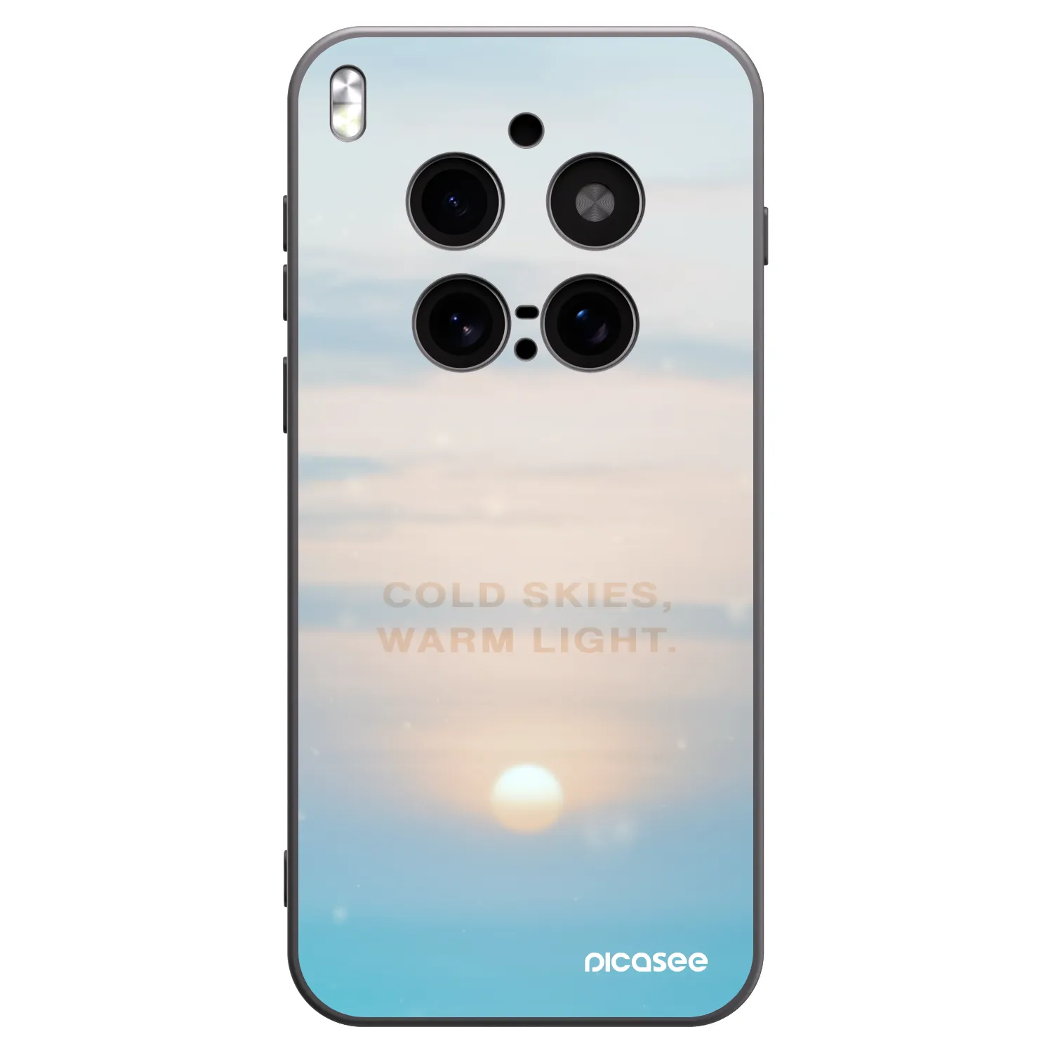 Picasee crna silikonska maskica za Vivo X300 Pro - COLD SKIES