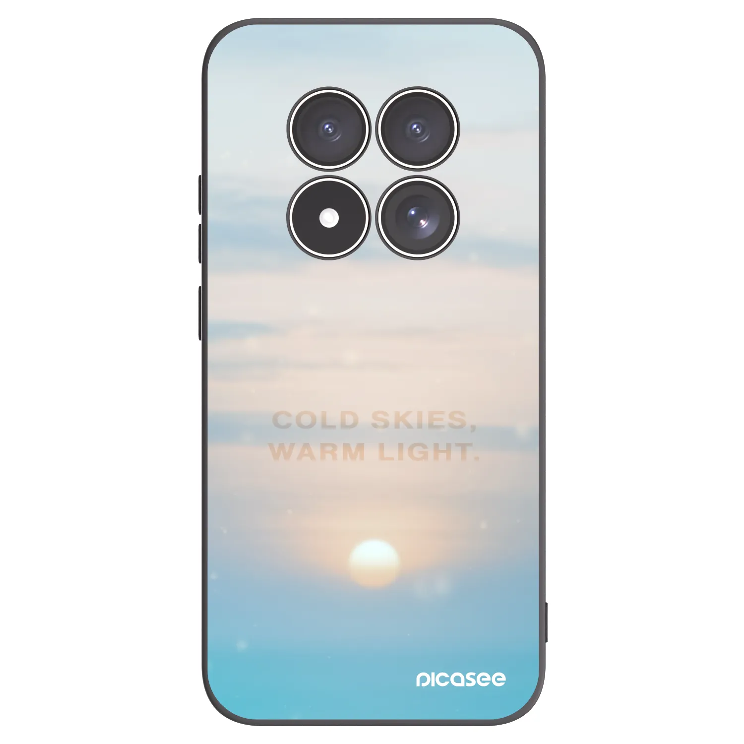 Picasee crna silikonska maskica za Xiaomi Redmi Note 15 Pro 5G - COLD SKIES