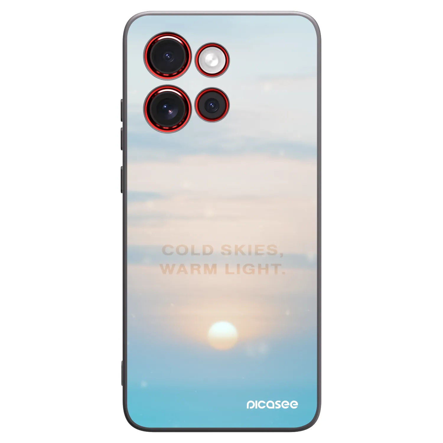 Picasee crna silikonska maskica za Motorola Edge 60 Neo 5G - COLD SKIES