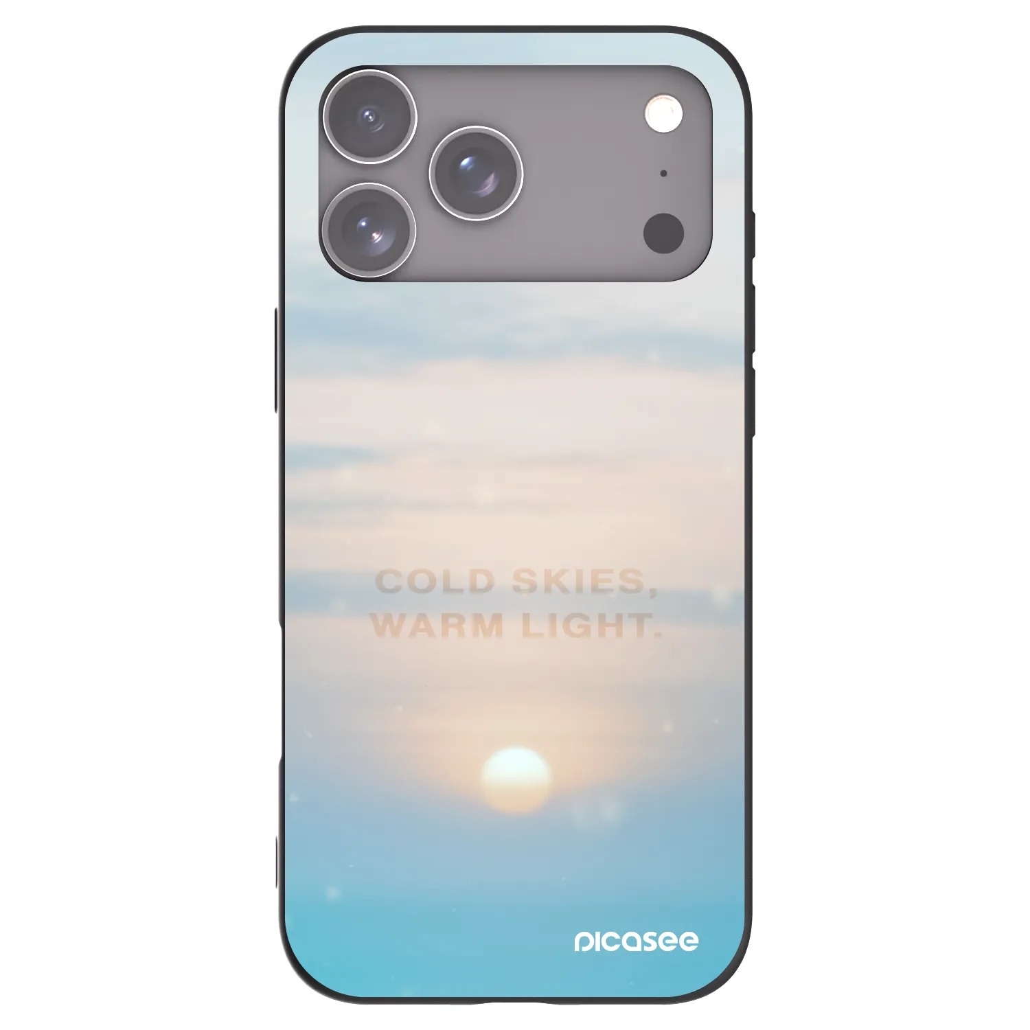 Picasee crna silikonska maskica za Apple iPhone 18 Pro Max - COLD SKIES