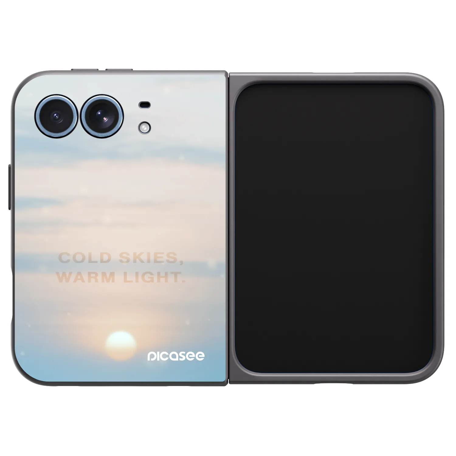 Picasee crna silikonska maskica za Apple iPhone Ultra - COLD SKIES
