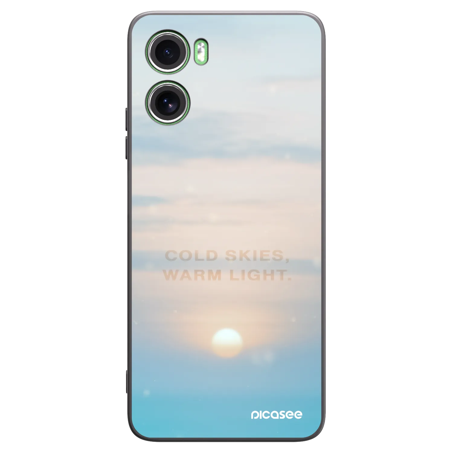 Picasee crna silikonska maskica za Motorola Moto G06 - COLD SKIES