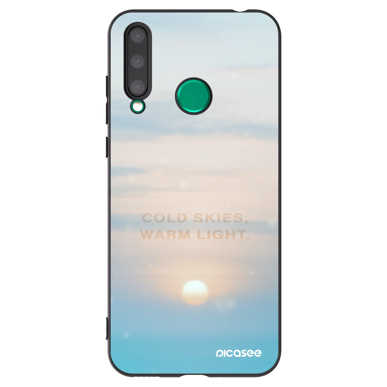 Picasee crna silikonska maskica za Honor 20 Lite - COLD SKIES